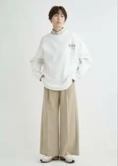emmi エミ ウエストゴムタックパンツ