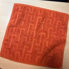 エルメス タオルハンカチ オレンジ