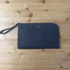 Pelle Morbida キャピターノ ネイビー クラッチバッグ