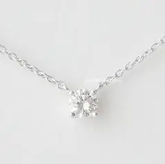 美品【ヴァンドーム】プラチナ ダイヤモンド 0.18ct キャトル ネックレス