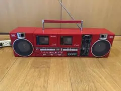 ダ*オ様 当時物/レア　SHARP シャープ　QT-88R ダブルカセット　ラジ SHARP シャープ QT-88R ダブルラジカセ スピーカー分離型の買取