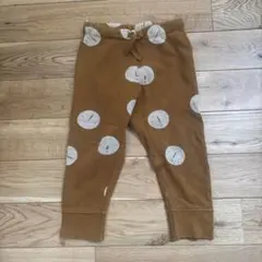 tinycottons フェイス柄　パンツ 裏起毛　12-18m