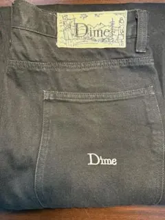 Dime ブラック ストレートパンツ