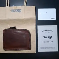 Herz L字ファスナー　チョコ