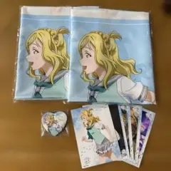 小原鞠莉 展くじ 展覧会 Aqours 9周年 布ポスター 缶バッジ ブロマイド