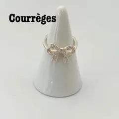 Courrèges クレージュ リボンダイヤリング 8-9号 シルバー925