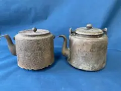 鉄瓶 古いやかん アンティーク コレクション レトロ 時代物