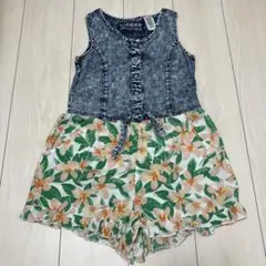 GUESS ノースリーブ ショートパンツ オーバーオール
