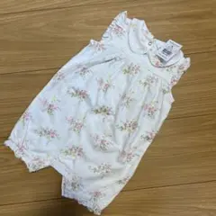 ラルフローレン　フリル小花柄ロンパース　新品訳あり9M