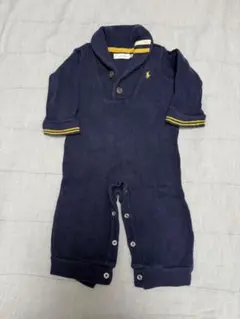 Ralph Lauren ネイビーロンパース 70