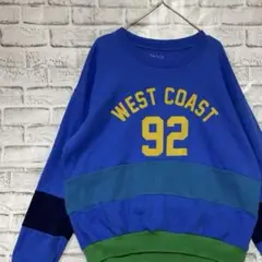 スウェットトレーナー　ブルーM 826
