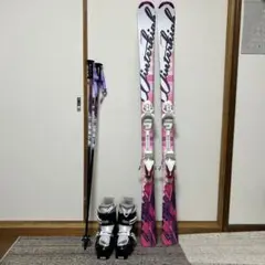 値下がり❗️Kazama スキーセット 板130cm ブーツ23.5~24cm KAZAMA カザマ Winterhigh メンズ スキー ブーツ : ブラック
