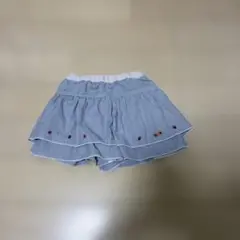 ファミリア　キュロット　ストライプ