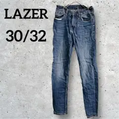 LAZER 【30/32】スキニーデニム ダメージ加工