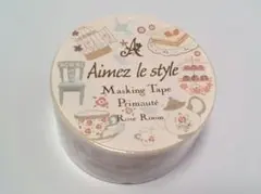Aimez le style☆28mm幅マスキングテープ 太幅広 ローズルーム