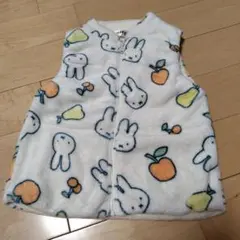 【美品】miffy モコモコベスト　110cm