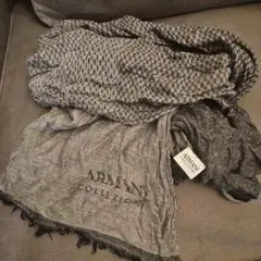 ARMANI COLLECTION グレー ストール　アルマーニ