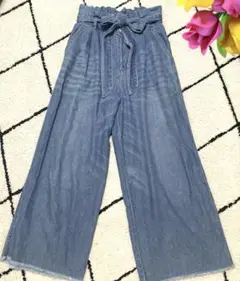 Editt by YECCA VECCA　ワイドレッグデニムパンツ