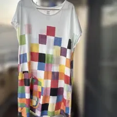 グラニフ　エルマーカラフルチェック柄 チュニック