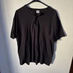 UNITED ATHLE ボタン付きアンダーシャツ XL ブラック