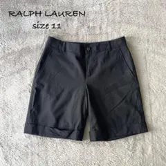 【最終SALE】ラルフローレン 混素材 ショートパンツ ブラック サイズ11