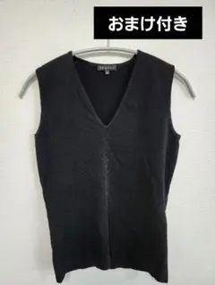 おまけ付き✨【theory】ブラック Vネック ニットベスト サイズ2　極美品