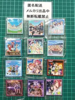 ラブライブサンシャイン　Aqours　スクエア缶バッジ　善子　果南　まとめ売り