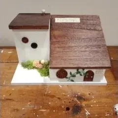 おうち型小物入れ withクリスマスツリー