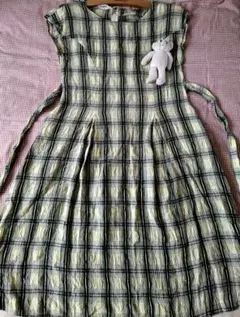 お値下げ❤日本製チェック柄❤リボンワンピース