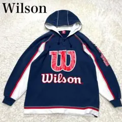 Wilson ウィルソン パーカー メンズ ネイビー ホワイト レッド