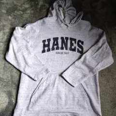 日本製　Hanes　プルオーバー　グレー　M