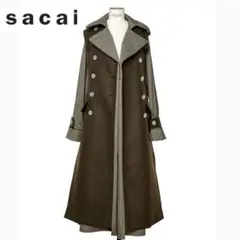 最終価格【未使用】sacai トレンチコート ダブルフェイス カーキ