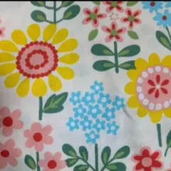 大きなお花柄 ひまわり　全幅×６０センチ　オックスしっかしした生地