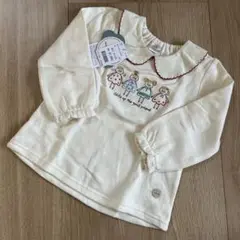 新品タグ付き♡futafuta 女の子刺繍裏起毛トレーナー　95cm