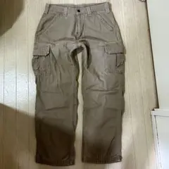 carhartt ダック地　カーゴパンツ　ベージュ系　 古着W32 Ｌ28