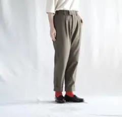 【美品】新見本工場 パンツ 009PT ［ メリノウール×コットン ］