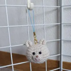 くま　あみぐるみ　ストラップ