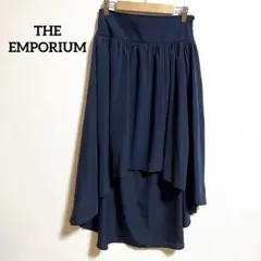 未使用 THE EMPORIUM スカート 紺 フィッシュテール ヘムスカート