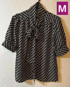 新品未使用品　mouth valley ボウタイ ブラウス ブラウス　黒