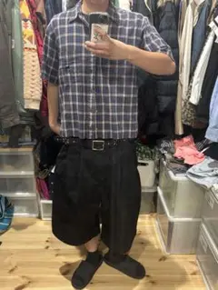 [円堂守]短丈チェックシャツ　CHAPS ラルフローレン