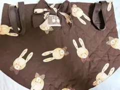 ピンクハウス ウサギ柄 キルティングトートバッグ