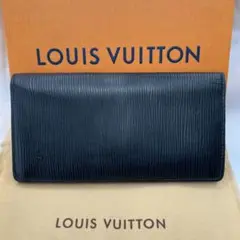 LOUIS VUITTON ルイヴィトン エピ 長財布 ブラザ 黒