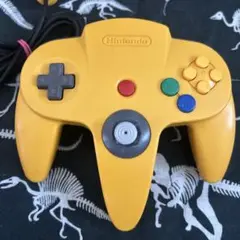 任天堂64 コントローラー　イエロー　動作確認済み