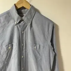 メンズ　長袖　シャツ　ブルー