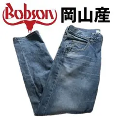 良品 BOBSON デニム ジーンズ インディゴ 岡山デニム L 日本製