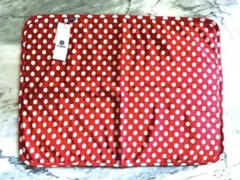 <新品> Nagomi 赤と白の水玉 犬用マット 大判 W70cm D50cm