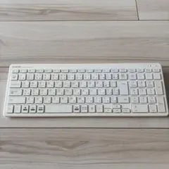 ELECOM スリム日本語配列キーボード ホワイト