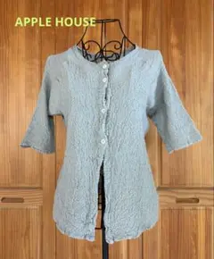 未使用【APPLE HOUSE】 手染　カグラシャツ　月石　ストレッチ　縮み加工