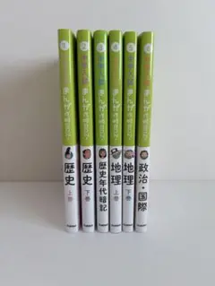 【未使用】中学入試★まんが攻略BON！シリーズ　歴史•地理•政治国際　1〜6巻