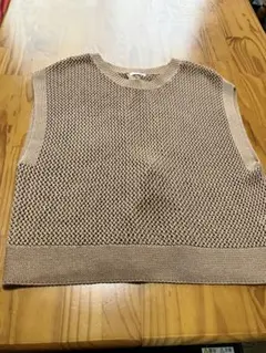 GU レンガ色 メッシュニットベスト M
